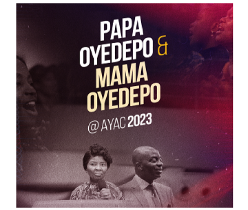 Crowd exclaims as Papa Oyedepo and Mama Oyedepo joins AYAC 2023 opening night session